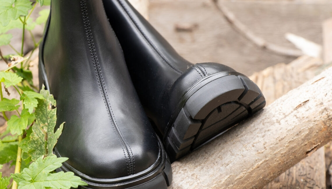 botki na grubej podeszwie